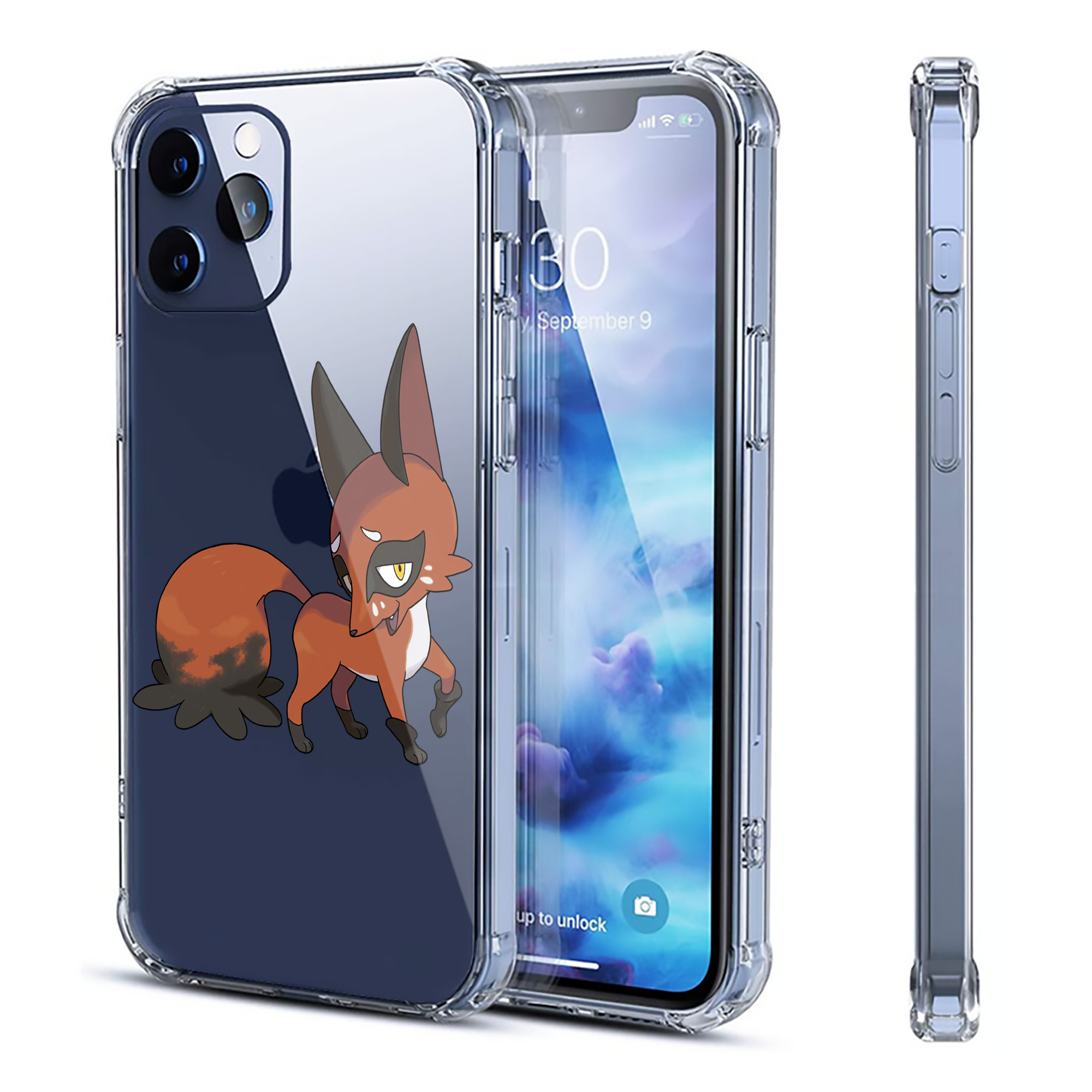 （画像用） ポケットモンスター Pokémon 【iPhone 12シリーズ対応】透明スマホケース（クリアソフトケース）